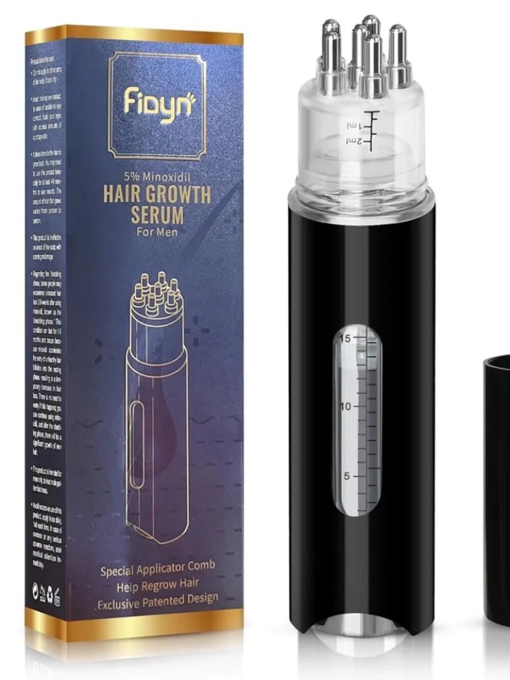Fidyn Hair Growth Serum for Men Special Applicator Comb